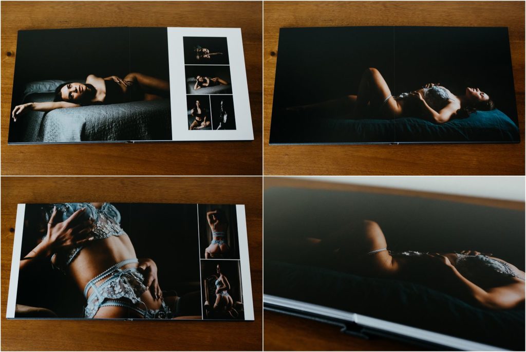 layflat albums for boudoir photography